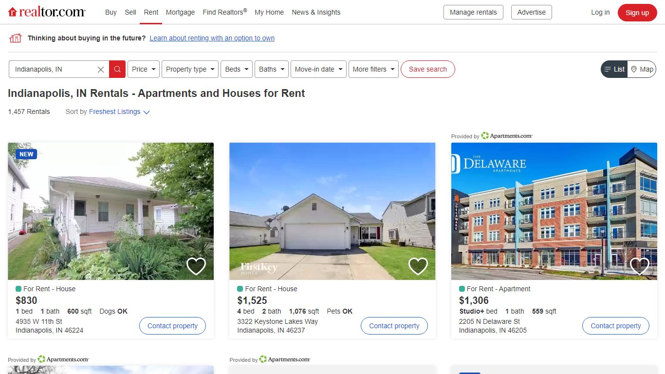 Indianapolis, IN Rentals - Apartments and Houses for Rent